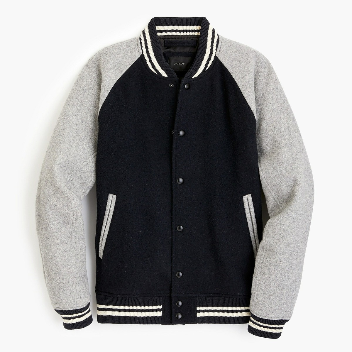 PrimaLoft® Letterman Jacket in Wool S Deepest Navy $228