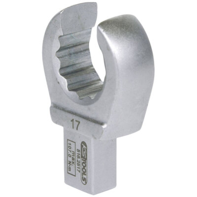 KS Tools 516.2517 9X12mm Open Push Fit Ring Spanner (Box Wrench), 17mm