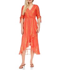 $175 MICHAEL Michael Kors Sangria Metallic Women Dresses Size MEDIUM