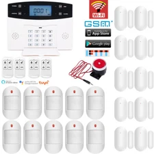 V26 WiFi IP GSM Wireless Home Security Alarm System+Amazon Alexa+Google Home