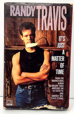 Randy Travis Its Just A Matter Of Time Cassette Tape Two Singles 1989