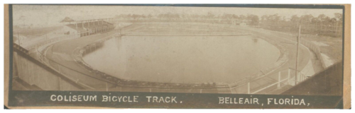 Belleair Florida ~ Kolosseum Fahrrad Schiene ~ 1900s Fotografie - Afbeelding 1 van 2