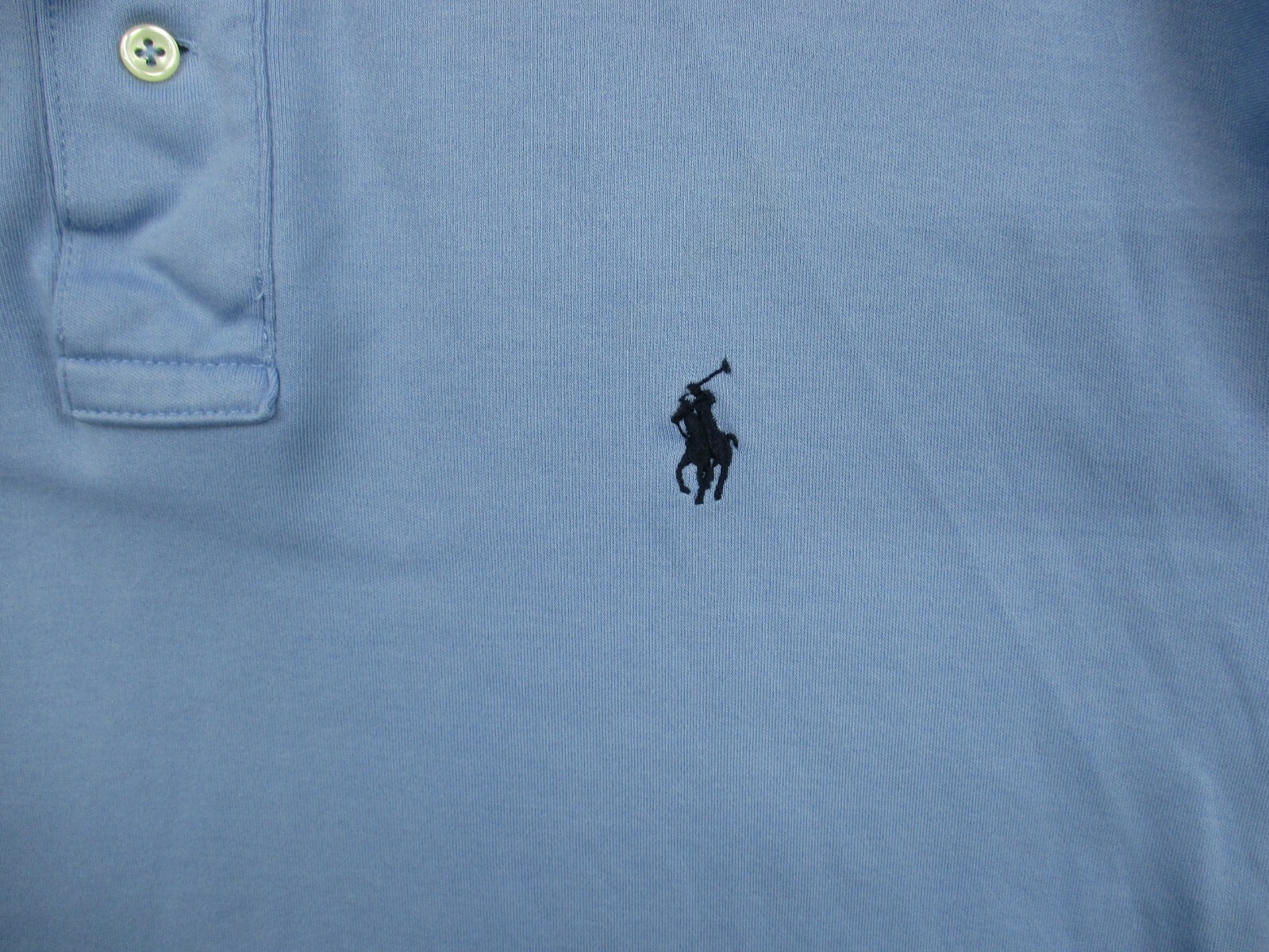 Polo Ralph Lauren camicia grande uomo polo blu manica corta pony