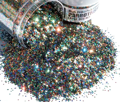 NEW 2 OZ PARROTFISH MIX Hi-Temp Glitter .030 Hex Fishing Lure Making plastisol
