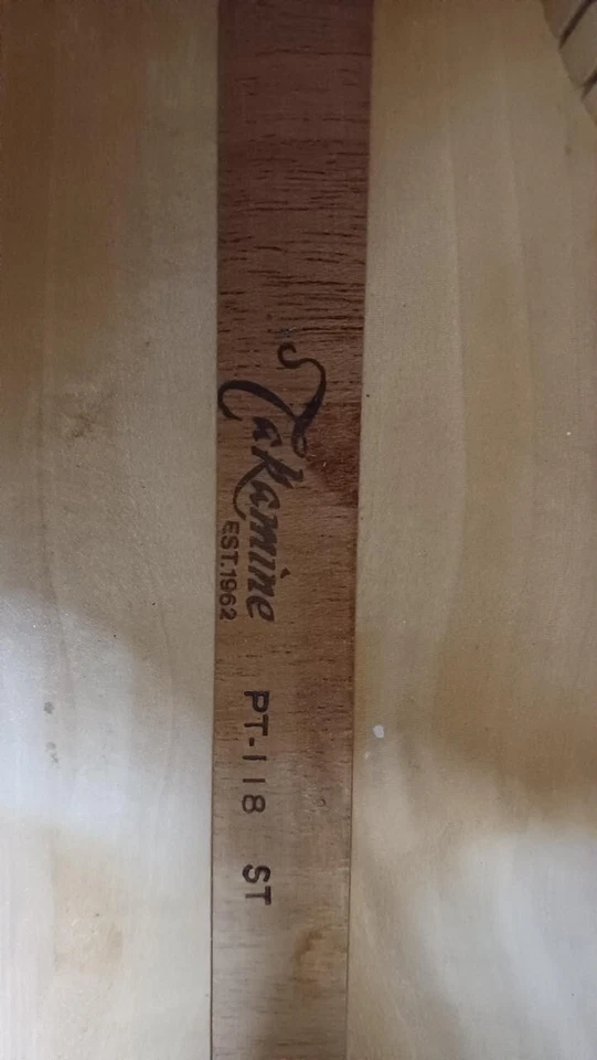 Guitarra Eléctrica Acústica Takamine PT-118 ST Flame Maple Usada de Japón Foto 4 de 4