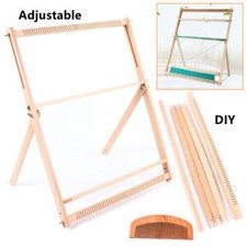 Wooden Handmade Weaving Loom Frame Tapestry Weaving Kit With Comb And Bobbin