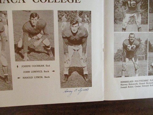 1946 ITHACA College Football Program(25 Sig(w/BUCKY FREEMAN/PETE HATCH/BEN LIGHT - Picture 7 of 17