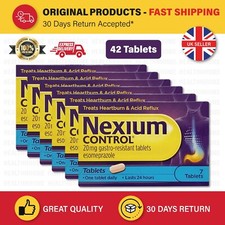 Nexium Control 20mg Gastro Resistant Heartburn Relief Acid Reflux 7 - 42 Tablets