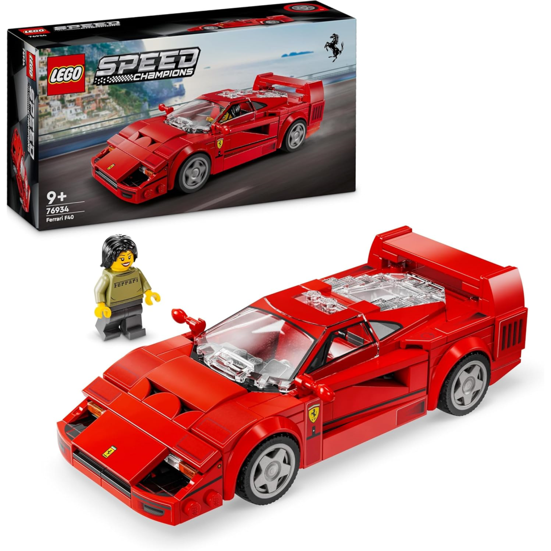 Lego Speed Champions 76934 Ferrari F40 Supercar Toy Car Playset Construction Toy