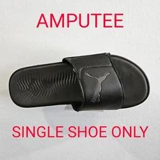 PUMA Men's Starcat Slides ~ Black ~ Amputee/Single Shoe