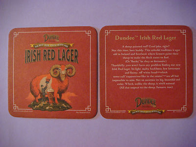 Bier Pub Untersetzer ~ ~ Genesee Dundee Irisch Rot Ale ~ Rochester, New York