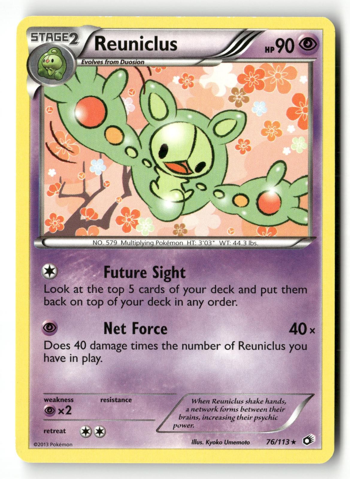 REUNICLUS 76/113 R LEGENDARY TREASURES POKEMON NM/M
