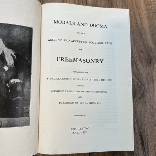 Morals And Dogma Ancient & Accepted Rite Freemasonry 1930 HC Book Albert Pike - Picture 4 of 6