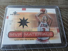 03-04 Upper Deck MVP Tyson Chandler Materials Shirts #TC-SS - Chicago Bulls NM/M
