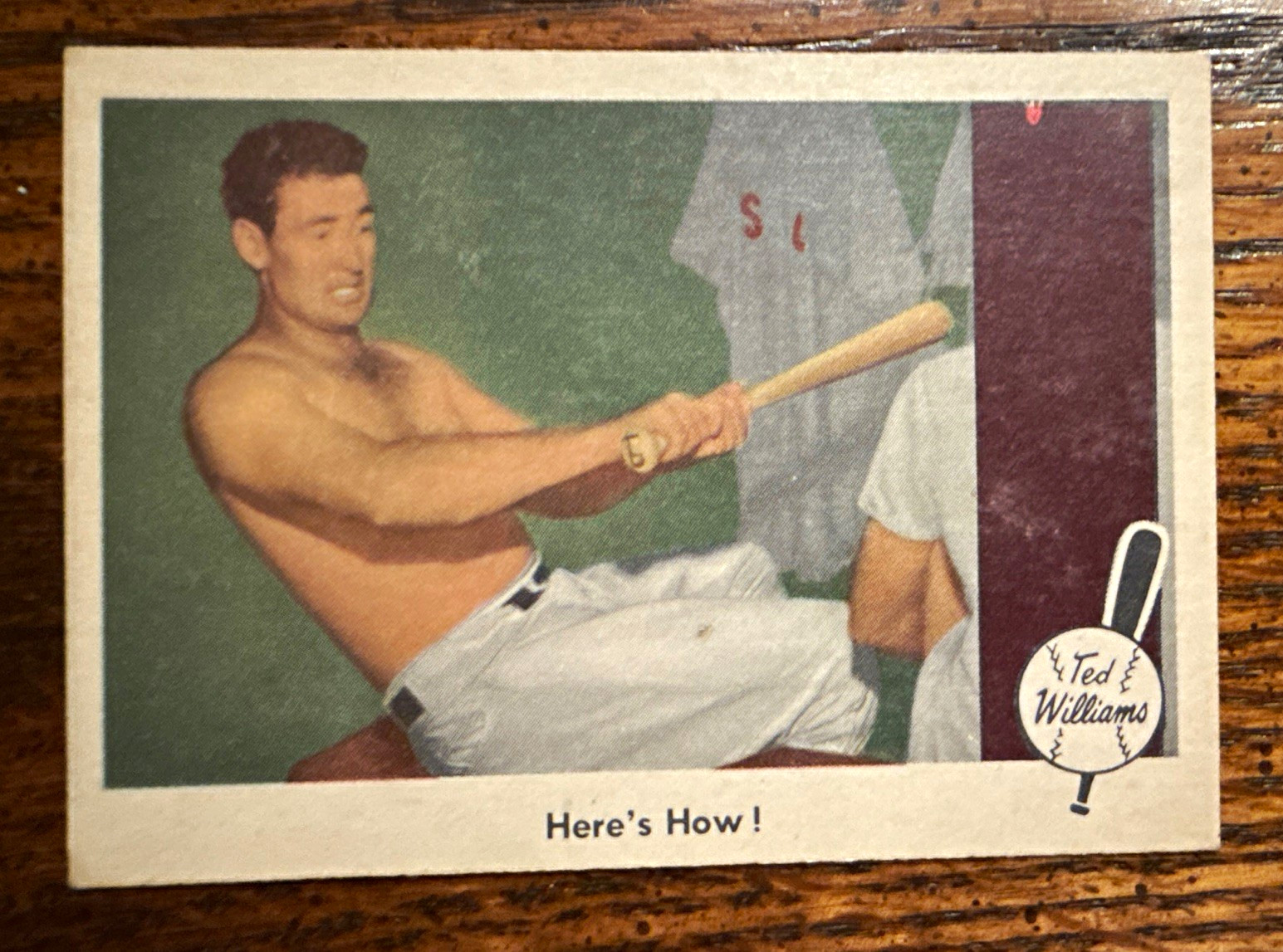 1959 Fleer Ted Williams #74 Boston Red Sox "Here's How!" EX No Creases
