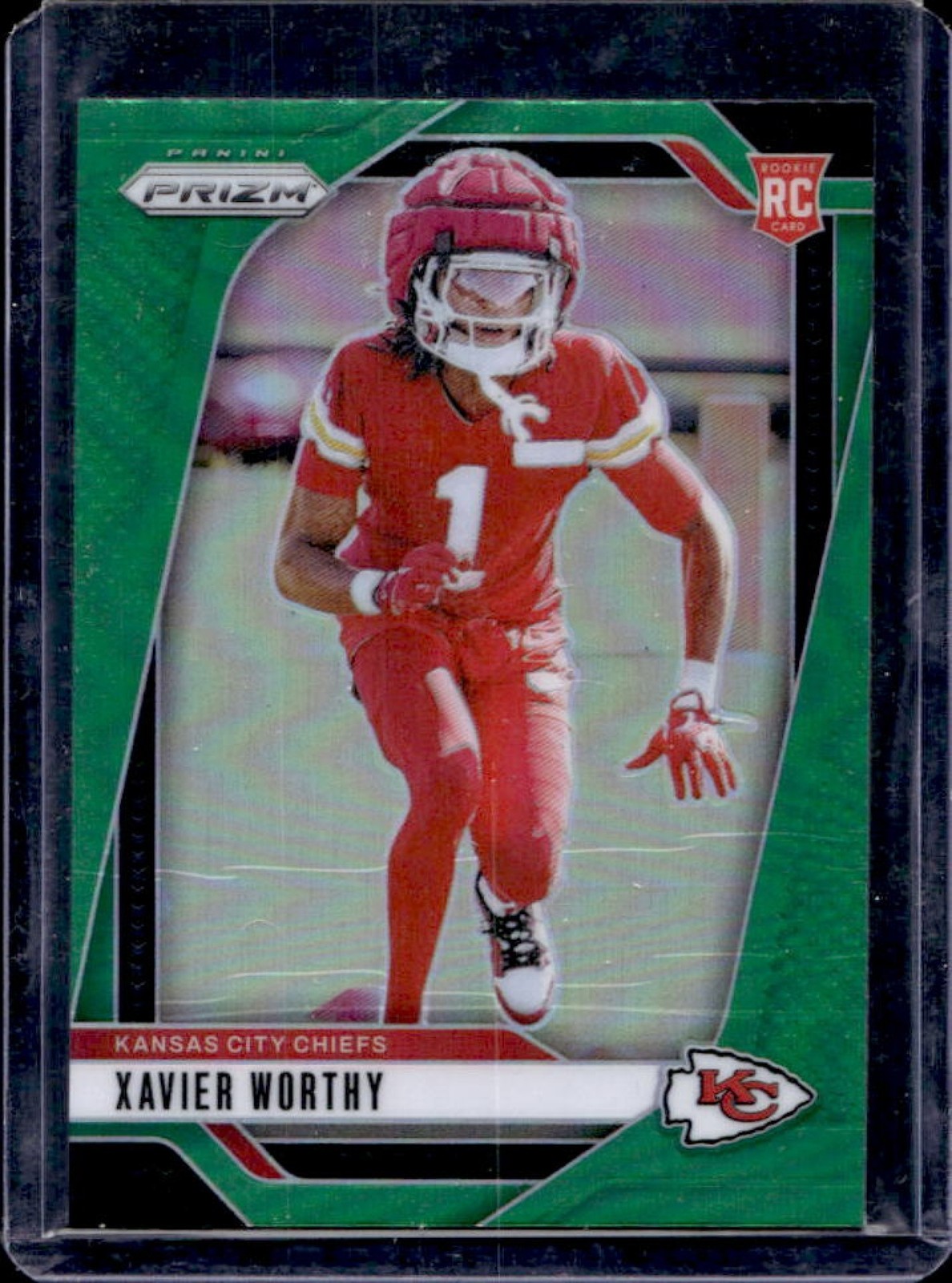 2024 Prizm Xavier Worthy RC Green Rookie #399 Chiefs