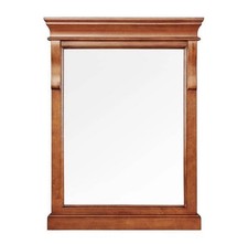 Home Decorators 23.5 in. W x 31.88 in. H Wood Framed Wall Mirror w/ Cinnamon