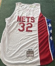 NWT $350 Vintage 1975 New Jersey Nets Dr. J Jersey Size 56