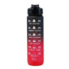 1L Sports Water Bottle Gym Travel Drinking Leakproof Bottle With Straw BPA-Free