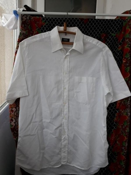 Men Hugo Boss Shirt White 40 /L / 48 #N9WS