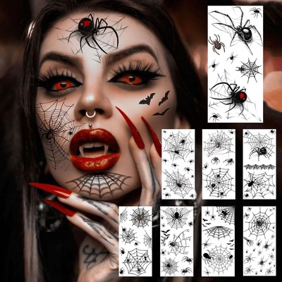 Serre-Tête Araignée & Tatouages Temporaires HOWAF - Costume Halloween Déguisement Carnaval - Pour Femmes & Filles