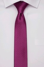 Handmade 100 Silk Slim Tie Royal Magenta 
