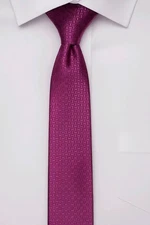 Handmade 100% Silk Slim Tie (Royal Magenta) 