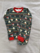Hanna Andersson Organic Pajama Set Holiday Mandalorian Grogu 14/160 Long Sleeve