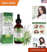 Organic Rosemary Hair Oil for All Hair Types - Nourishes Revitalizes - 60ml