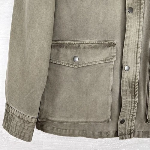 Rails Porter Field Utility Jacket Men Size S Sage Green Pockets Full Zip Army image 7