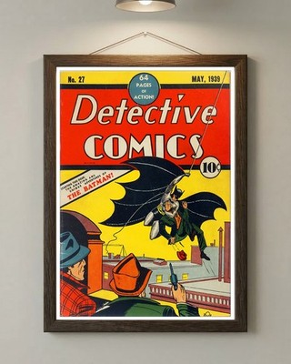 Detective Comics 27 Vintage Comic Cover Batman als King Size Poster 36''x24''