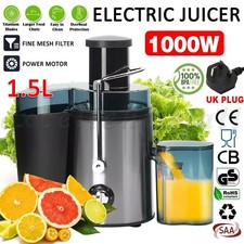 1000W Juicer Machine Whole Fruit Vegetable Juice Maker Centrifugal Extractor UK