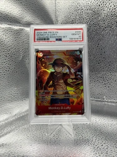 One Piece Monkey D Luffy Treasure Booster Set Promo St10-006 Psa 10
