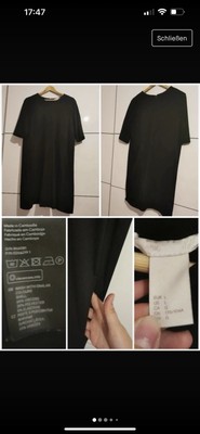 Schwarzes T-Shirtkleid - L 40 Plus Size Curvy Fashion - H&M