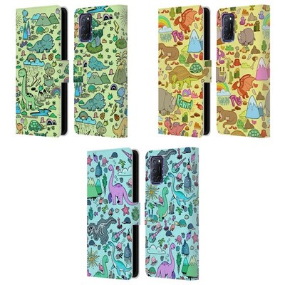 HEAD CASE DESIGNS PREHISTORIC PATTERNS LEATHER BOOK WALLET CASE FOR OPPO PHONES