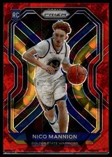 2020-21 Panini Prizm #293 Nico Mannion Red Ice Prizms Rookie