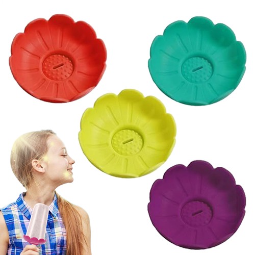 Soporte para paleta de hielo de silicona con soporte para palos de hielo sin goteo molde para paleta de hielo 4 piezas - Imagen 12 de 12