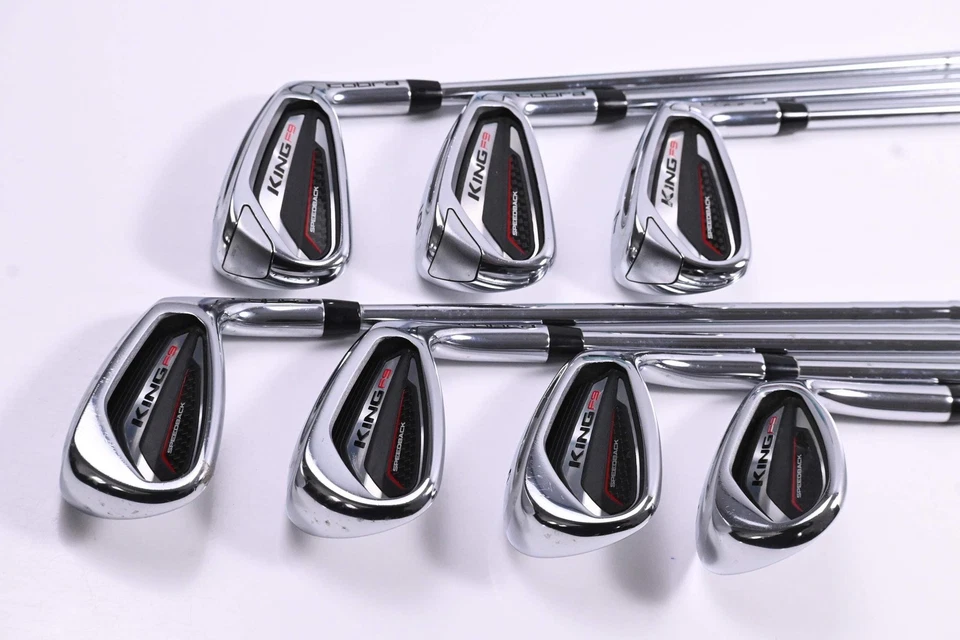 Cobra King F9 Irons / 5-PW+SW / Regular Flex KBS Tour-V 90 Shafts - Image 2 of 4