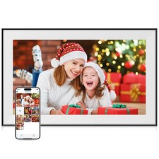 15.6 Inch Large Digital Picture Frame - WiFi Digital Photo Frame with 32GB St...