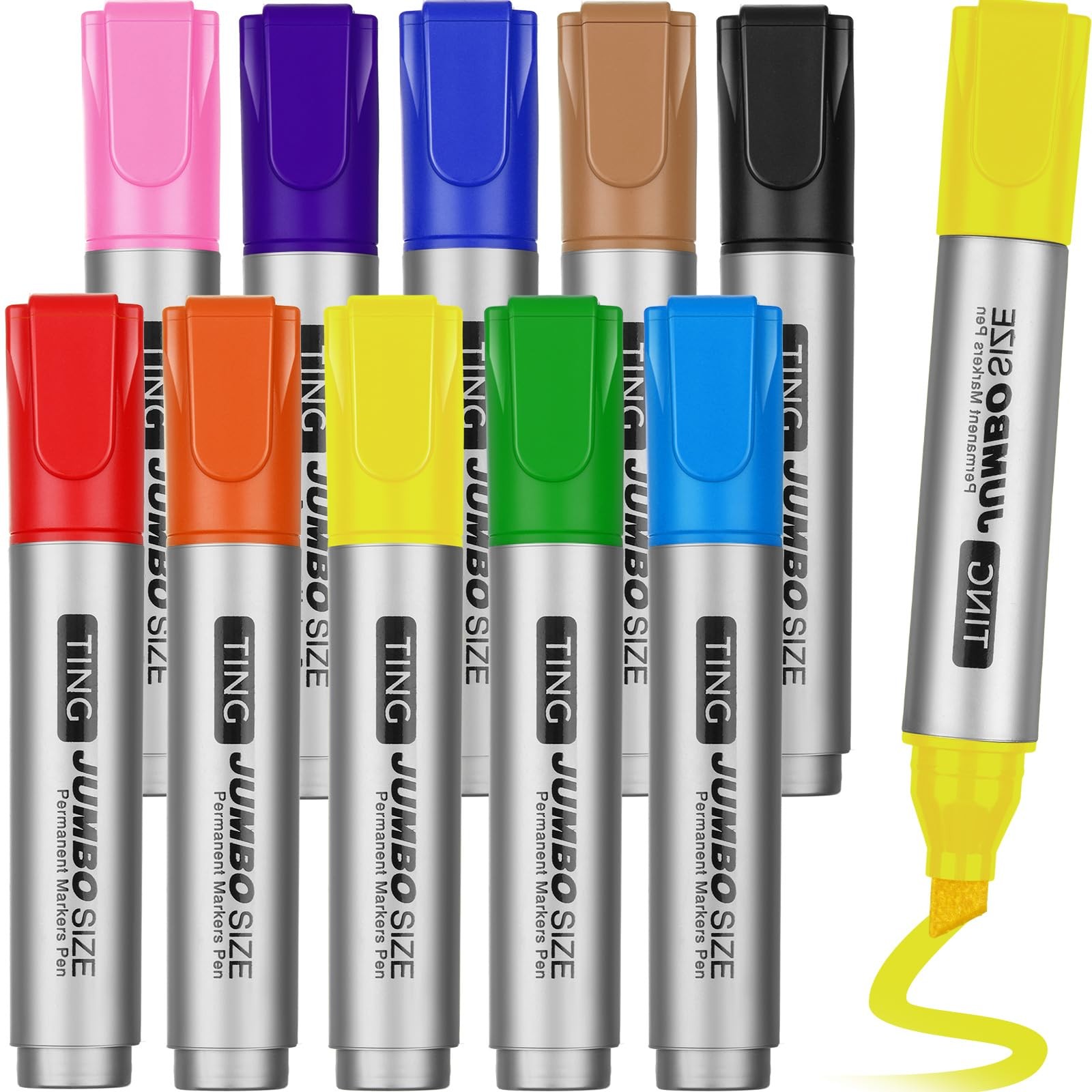 Bulk Large Chisel Tip Permanent Markers Quick...