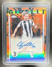 2025 Topps Chrome UEFA WCL Cristiana Girelli Auto / Inferno Refractor 20/35