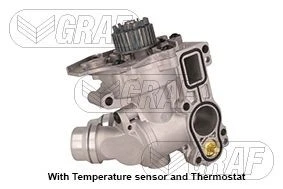 GRAF PA1359 Water Pump Fits Audi A3 A4 A4 Allroad A5 A6 A8 Q3 Q5 Seat Skoda VW