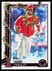 2025 Topps Holiday Mike Trout #H50b BASEBALL CARD Los Angeles Angels