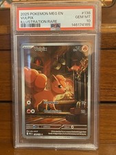 Vulpix IR PSA 10 138/132 Mega Evolution Illustration Rare Pokemon Card Game