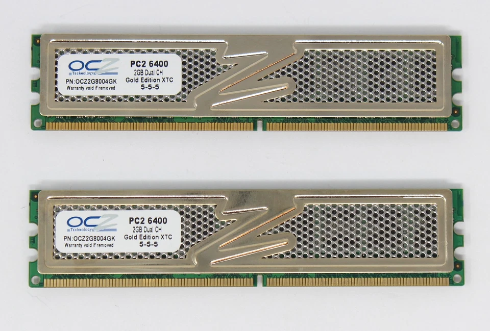 OCZ Vista Performance Gold Edition 4 GB 2x2GB OCZ2G8004GK DDR2-800 RAM (#16963) - Bild 1 von 2