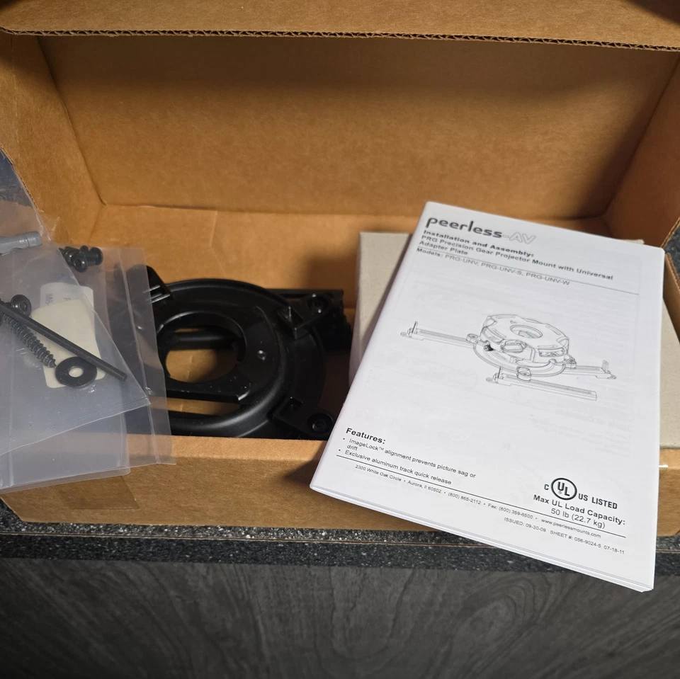 Peerless PRG-UNV Precision Gear крепление проектора PRGUNV, PRG-UNV-S, PRG-UNV-W  - Изображение 2 из 4