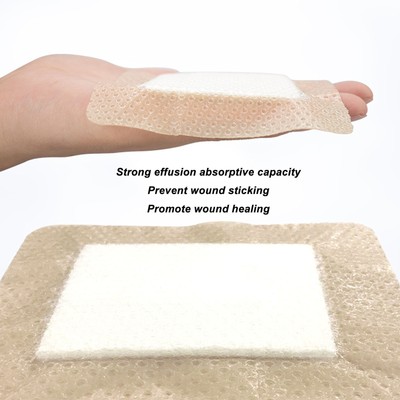 5pcs Bordered Gel Patch Self Adhesive Promote Healing Pressure Sore Wound Pads