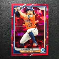 2024 Bowman Chrome Sapphire Edition Jose Altuve Red /5 Astros