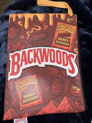 Backwoods Limited Edition Zip Novelty Makeup Bag Rare NEW honey bourbon