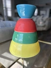 Pyrex Primary Colors Nesting Mixing Vintage Bowls Set of 4 - 401, 402, 403, 404